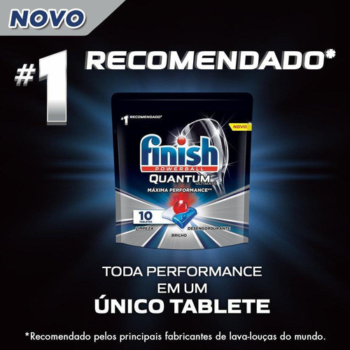 Detergente Lava Louça Tabletes Finish Quantum Ultimat Full