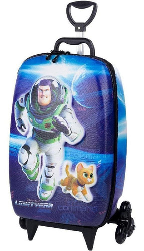 Mochila 3d Buzz Lightyear Movie Com 6 Rodinhas Maxtoy 7597