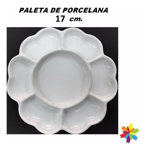 Paleta De Porcelana Para Acuarela Sumi-e 17cm Barrio Norte