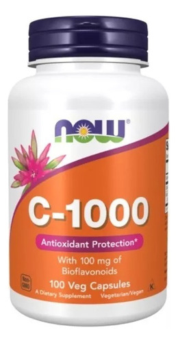 Now - Vitamina C-1000 Con 100 Mg Bioflavonoides 100 Caps