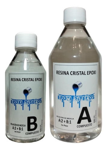 Resina Epoxi Cristal. 1.5 Kg. Vidrio Liquido