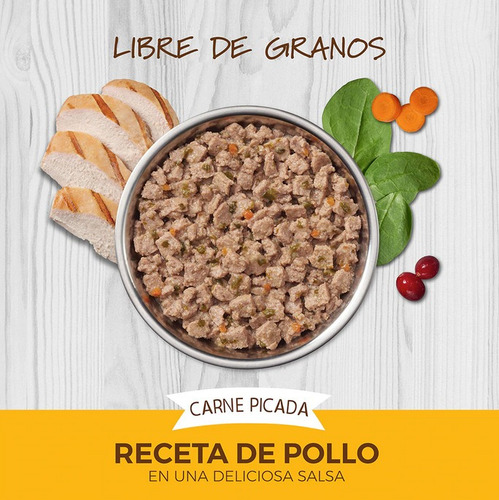 Imagen 3 de 5 de Alimento Húmedo Instinct Minced Cups P/ Gato Sabor Pollo 99g