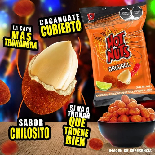 Cacahuates Hot Nuts Barcel Original 600 G