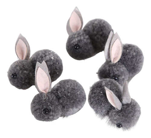 5 Unids Conejo De Pascua Animales De Peluche Suave Pequeño