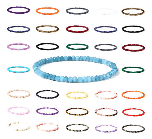 Pulsera Niña Niño Cristal Piedra Murano Joya Regalo Navidad