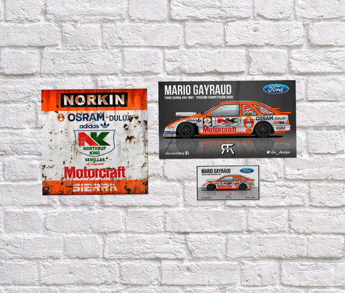 Combo Cartel + Poster + Calco Mario Gayraud Tc2000 Ford