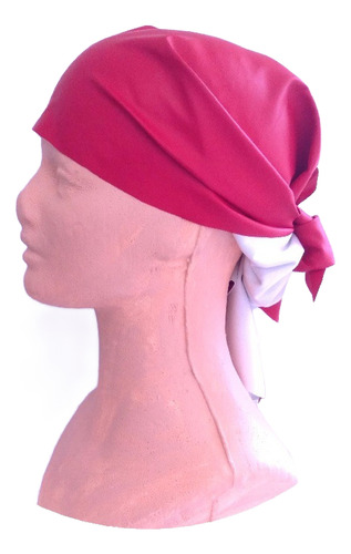 Bandana De Tela Engomada Pack X 8 Unidades Rojo Liso Unico