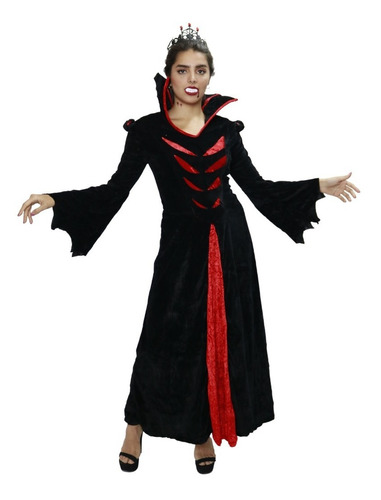 Disfraz Vestido Reina De Vampiros Con Accesorios Adulto Dama