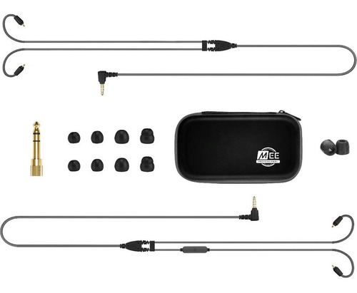 Mee Audio Mx4 Pro Auriculares In Ear De Cuádruple Driver Color Negro