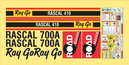 Kit De Calcomanías Para Raygo Rascal 700a