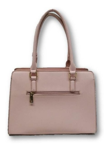 Imagen 2 de 5 de Bolso De Dama Con Cartera Satchel Rosa Bs3319