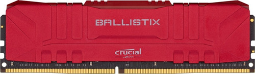 Imagen 1 de 5 de Memoria Pc Crucial Ballistix Ddr4 8gb 3200mhz Cl16 Red !!