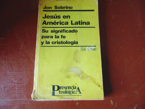 Libro Teologia Jon Sobrino, Dificil Conseguir