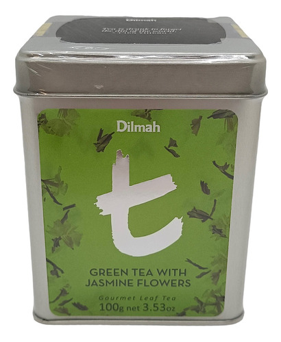 Te Dilmah En Lata Green Tea Jasmine Flowers X 100 G