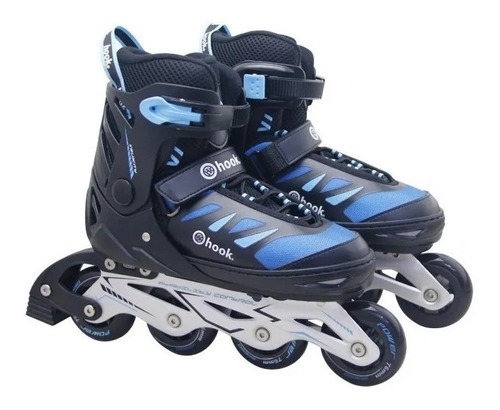 Patines En Linea Hook Fitness Power X Blu Regulables Abec-5