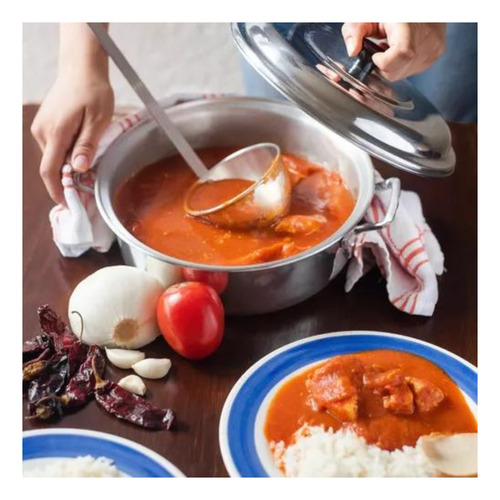 Arrocera De Aluminio Con Tapa De 28 Cm
