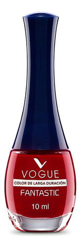 Esmalte Para Uñas Vogue Fantastic De Larga Duración 10 Ml Color Rojo rubi