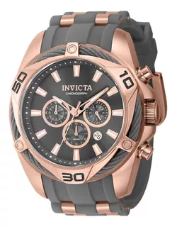 Reloj Para Hombres Invicta Bolt 40340 Gris, Oro Rosa