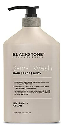 Gel Para Baño Y Ducha - Blackstone Men's Grooming 3-in-1 Hai