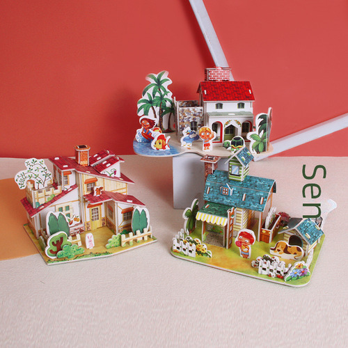 Christmas Cottage 1690, Rompecabezas De Papel En 3d, Kit De