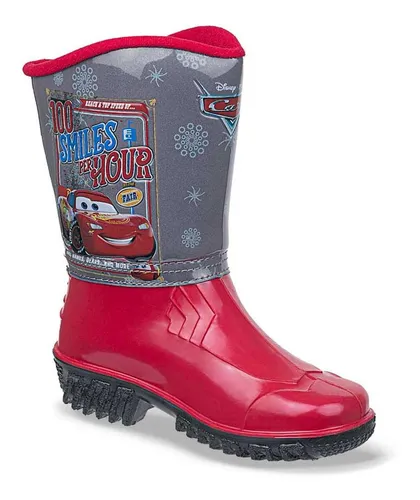 Botas De Lluvia Cars Zayd Rojo Para Ni o Disney