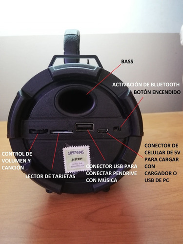 Parlante Bluetooth Zb-520 Bt