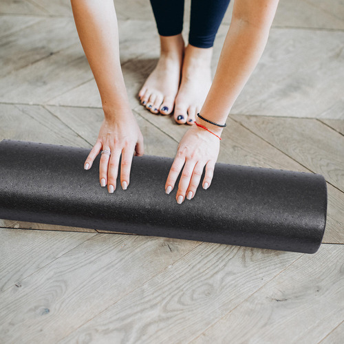 Práctico Rodillo De Yoga Para Masaje Corporal, Suave Y Semic