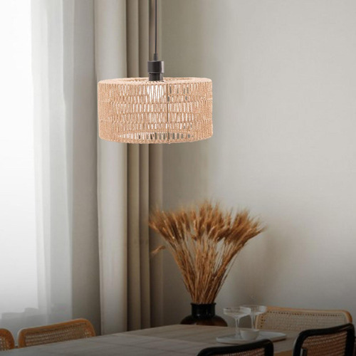 Pantalla De Fibra Natural Para Decoración Rústica Del