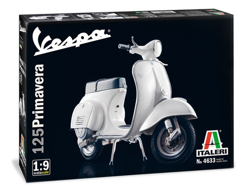 Vespa 125 Primavera 1/9 Kit Para Montar Italeri 4633