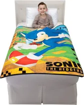 Comprar Manta P\u002F Niños Franco Kids, Súper Suave, Sonic, 116 X 152cm