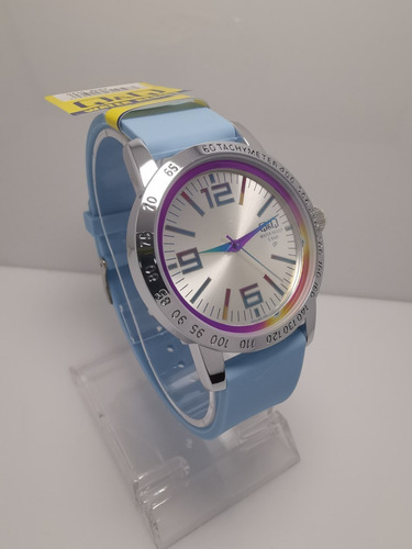 Reloj Q&q Qyq Mujer Casual Qz20j806y Azul Plateado Original