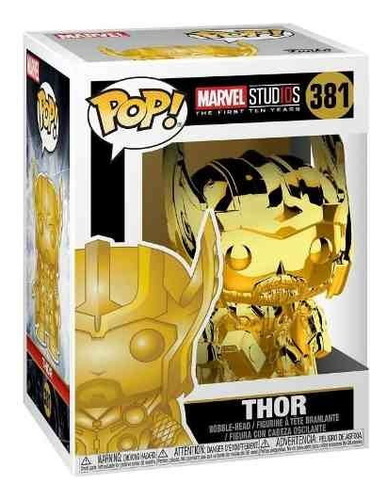 Figura de acción  Thor MS10 - Gold Chrome 33518 de Funko Pop!