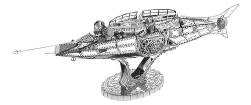 Puzzle 3d De Metal - Submarino Nautilus