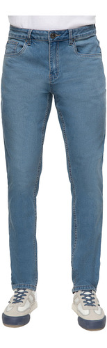 Jeans Slim Comfort Lavado Azul Hombre Fashion's Park