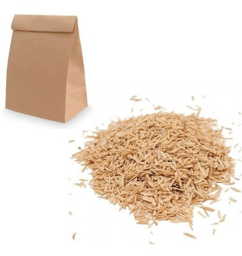 Cascarilla De Arroz Cruda Sustrato Para Cultivo X 1 Kg