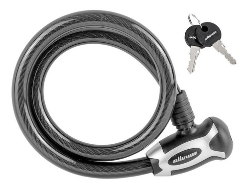 Imagem 2 de 3 de Cadeado Bike Aço Reforçado Elleven Com Chave 80cm X 15mm