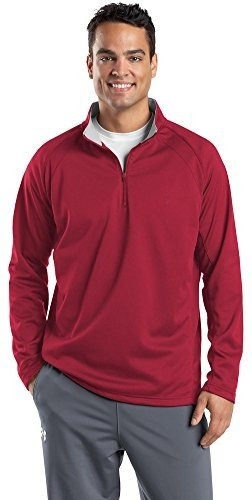 Hombres Grandes 1-4 Zip Sport-wick Fleece Pullover.