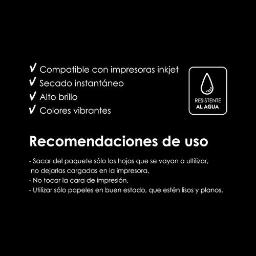 Papel Fotografico Glossy 200gr A4 20 Hojas