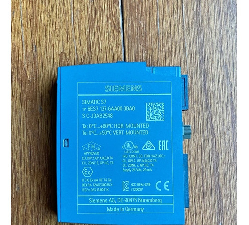 Siemens Modulo Com. Ptp Para Et200sp 6es7137-6aa00-0ba0 Nuev (Usado)