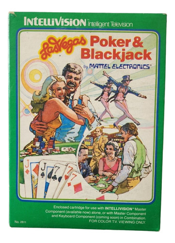 Cartucho Para Consola Intellivision Poker & Blackjack