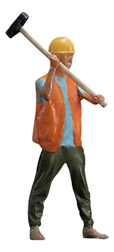 2pcs 3d Impreso 1: 32 Labor Workers Miniaturas Resina