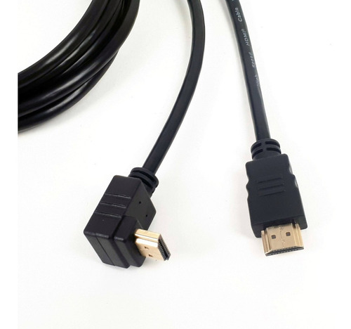 Cabo Hdmi 2.0 4k 3d Ultrahd 19 Pinos Em L 90 Graus 3m