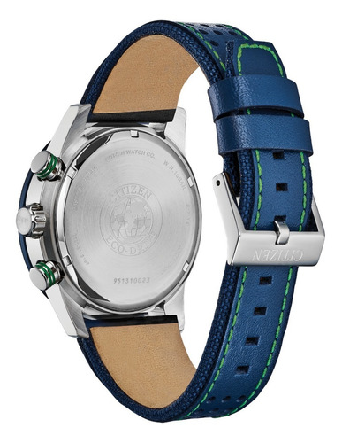 Imagen 3 de 7 de Citizen Primo Chronograph Blue Dial Ca4438-00l .. Dcmstore F