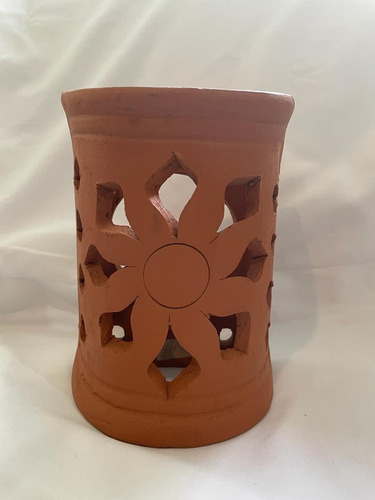 Lampara Para Pared De Barro, Artesania Mexicana