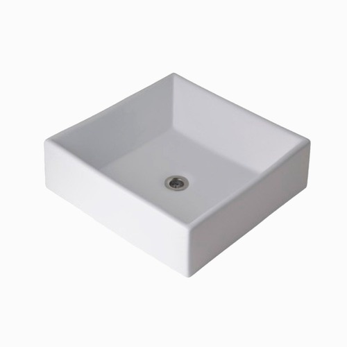 Imagen 2 de 2 de Bacha De Apoyo De Porcelana Blanca 38x38 Ex Blade
