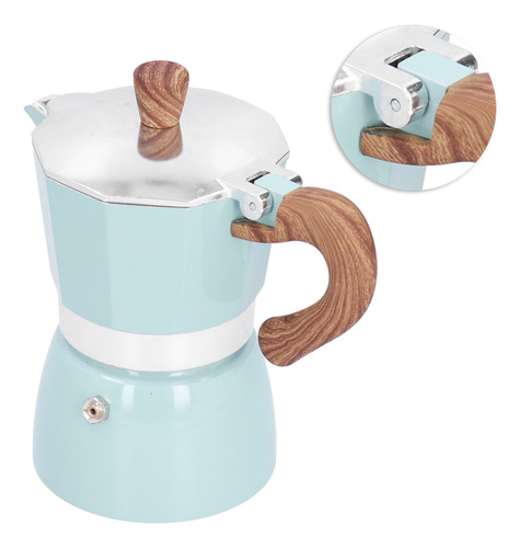 Práctica Cafetera Moka Pot De Aluminio De 150 Ml