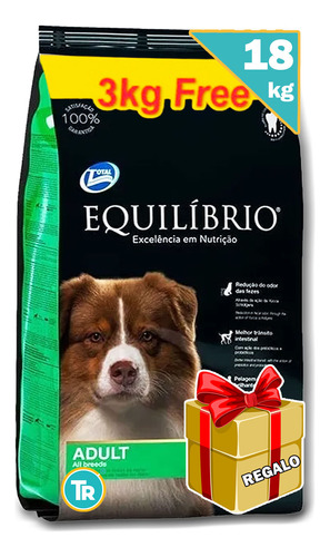 Comida Equilibrio Perro Adulto Med 18 Kg + Regalo Y Envío