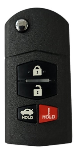Llave Tipo Mazda Kd 4 Botones - Incluye Programación