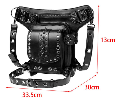 Riñonera Steampunk, Riñonera Para Pierna, Bandolera A La