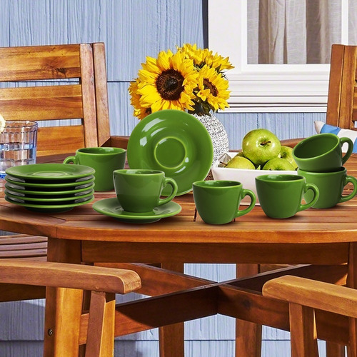 Conjunto De 6 Xícaras De Café Limão Verde